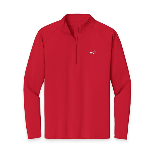Men's Golf Quarter-Zip Pullover | Embroidered Sport-Wick Stretch I Women's Oversize Long Sleeve I Men's Regular