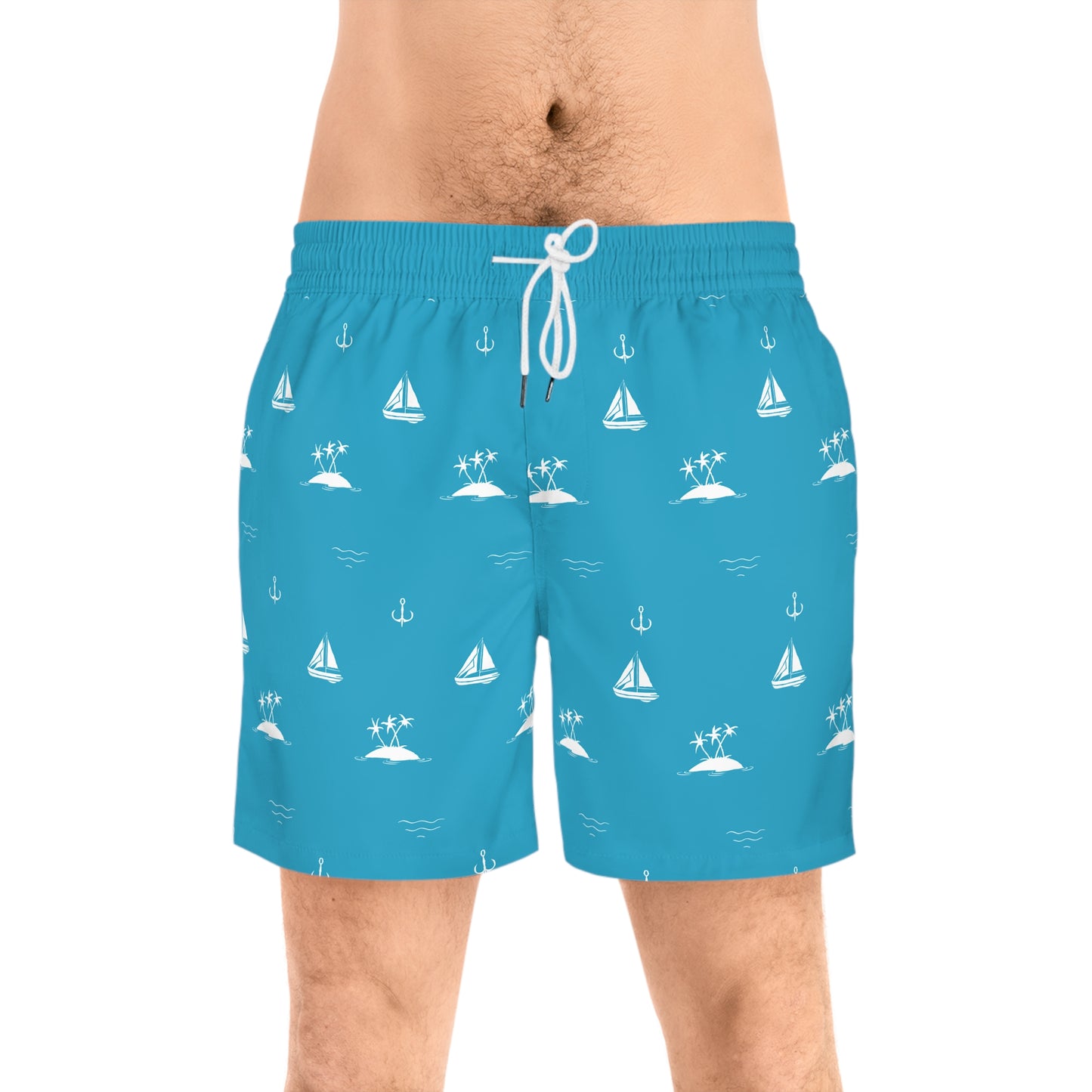 Men's Mid-Length Swim Shorts (AOP)