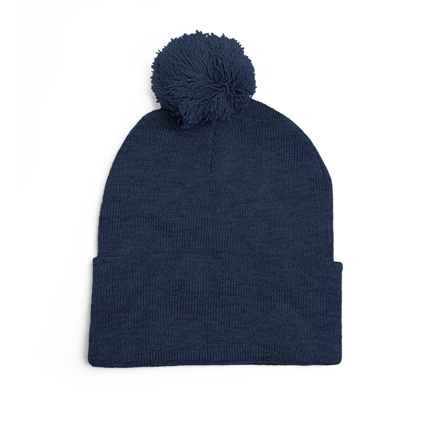 Embroidered Horse Logo Pom-Pom Knit Cap