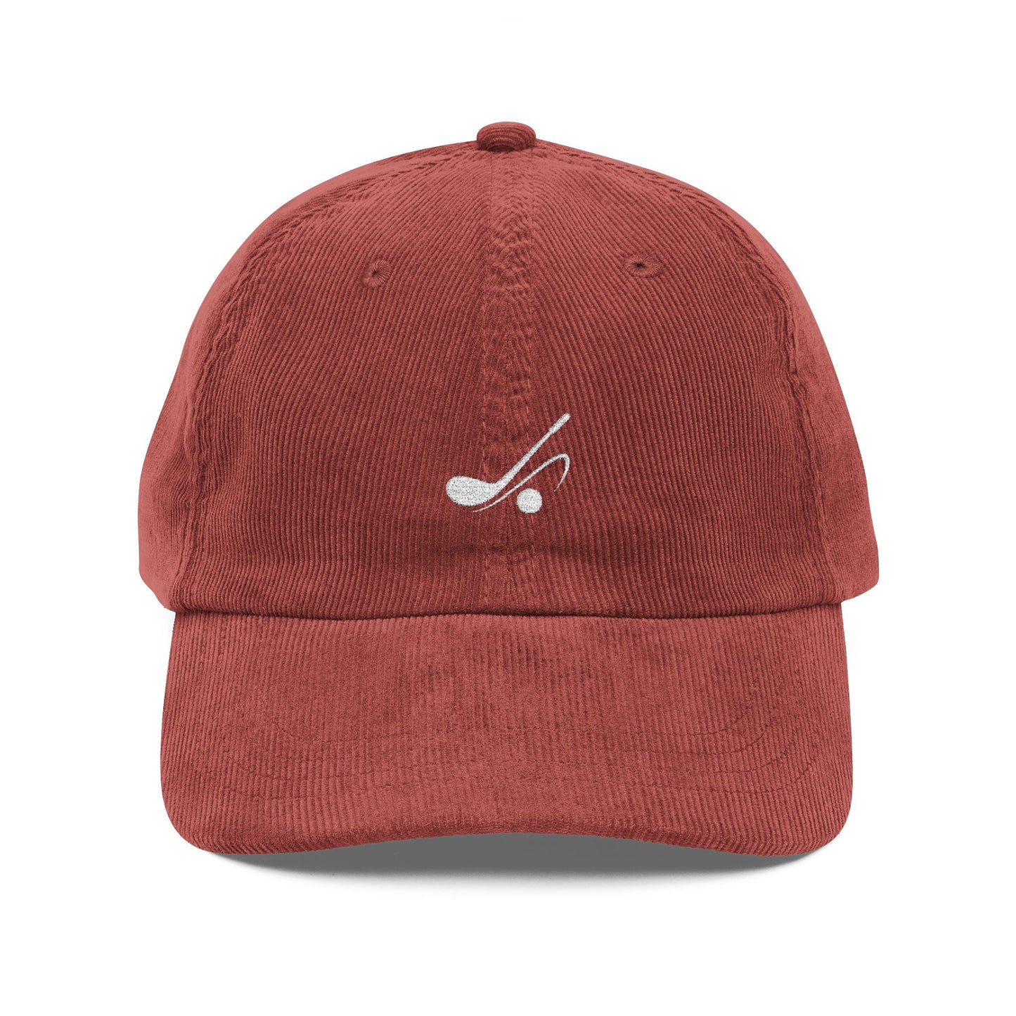 Minimal Golf Embroidery Cap | Corduroy Baseball Hat