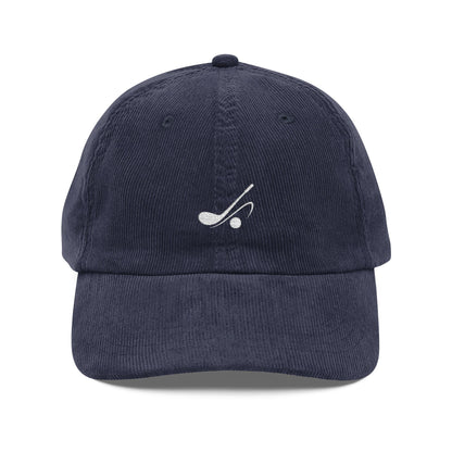 Minimal Golf Embroidery Cap | Corduroy Baseball Hat