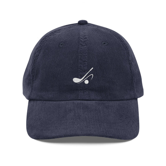 Minimal Golf Embroidery Cap | Corduroy Baseball Hat