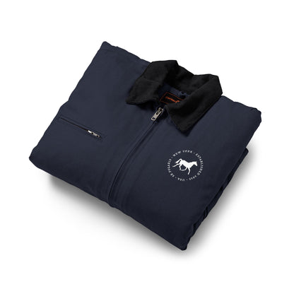 Horse Logo Jacket | Work Jacket, Navy Cotton Duck