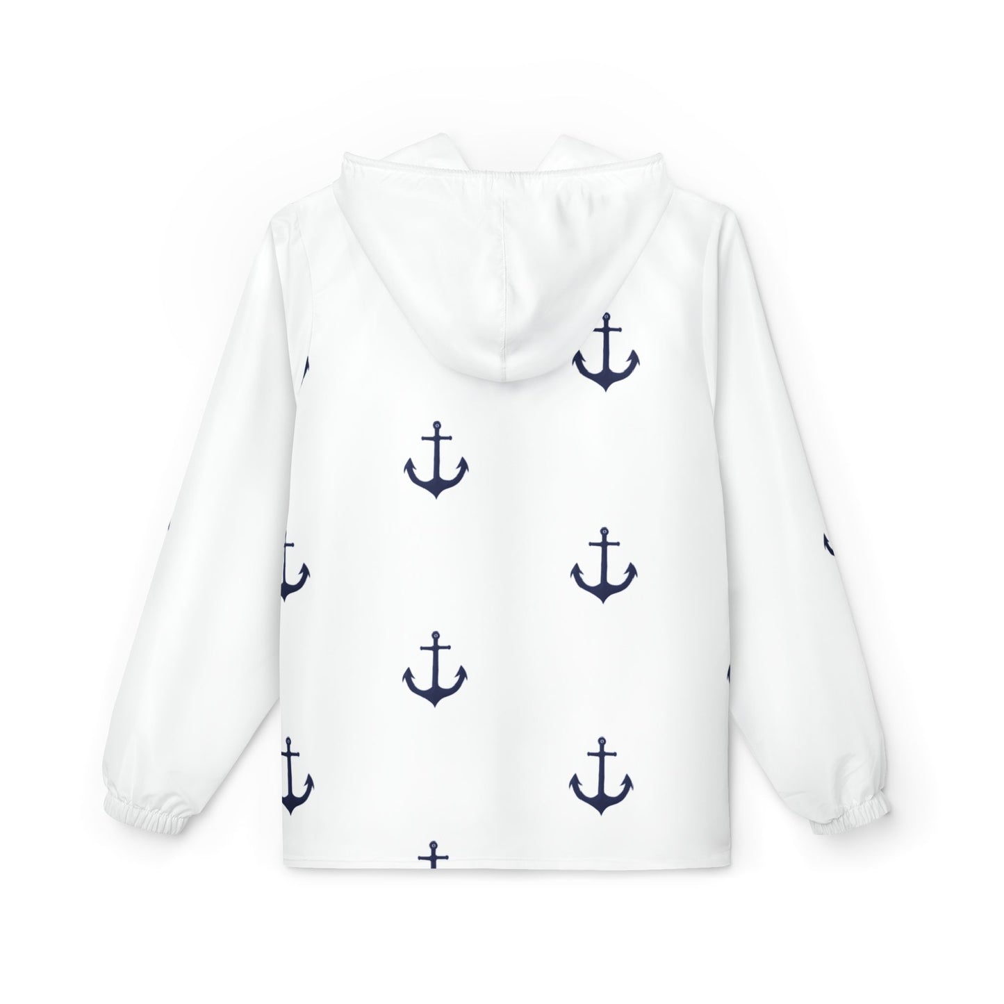 Navy Anchor Pattern Windbreaker