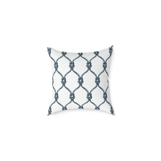 Coastal Collection square poly canvas pillow | nautical sailboat coastal decor
