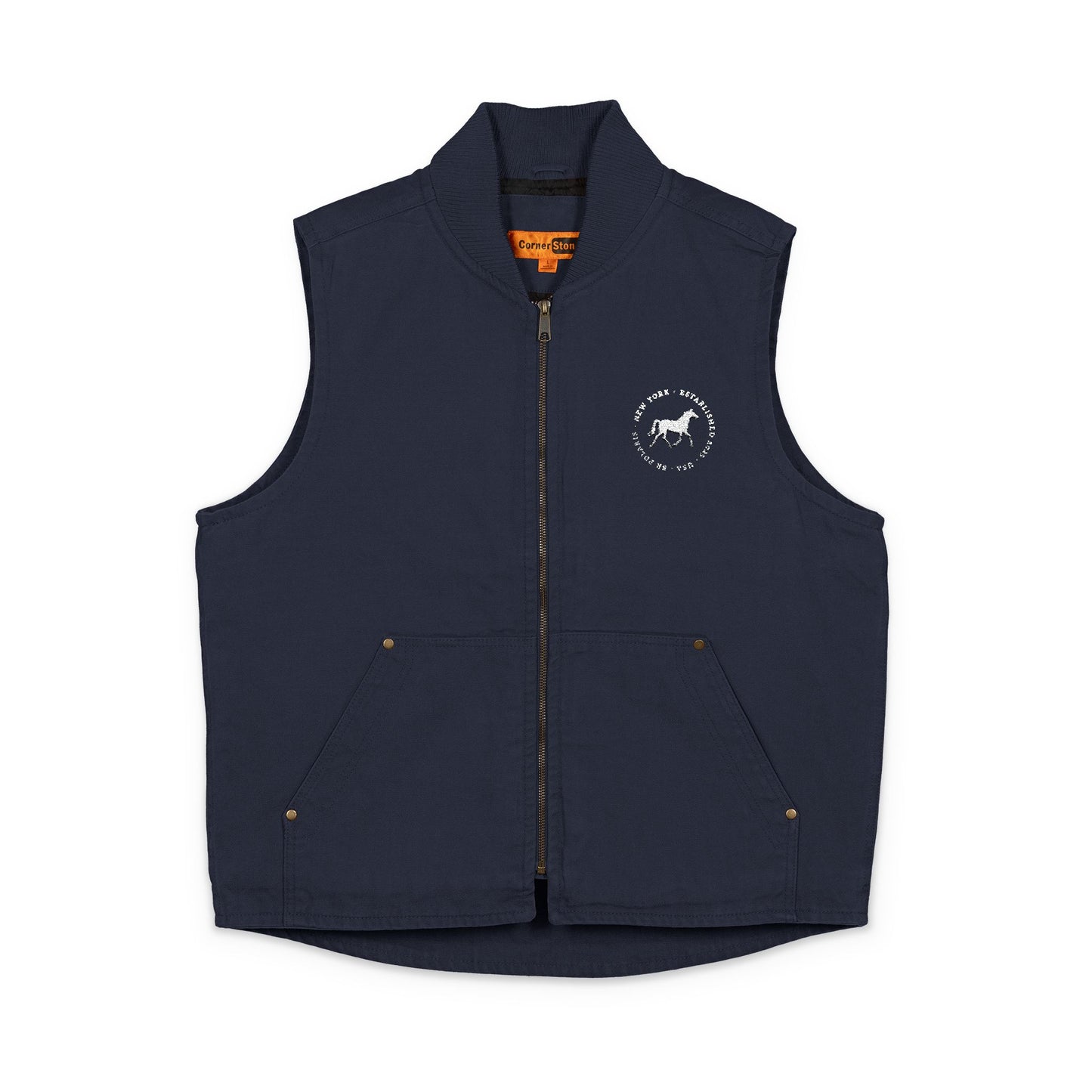 CornerStone® Unisex Washed Duck Cloth Vest (Embroidery)