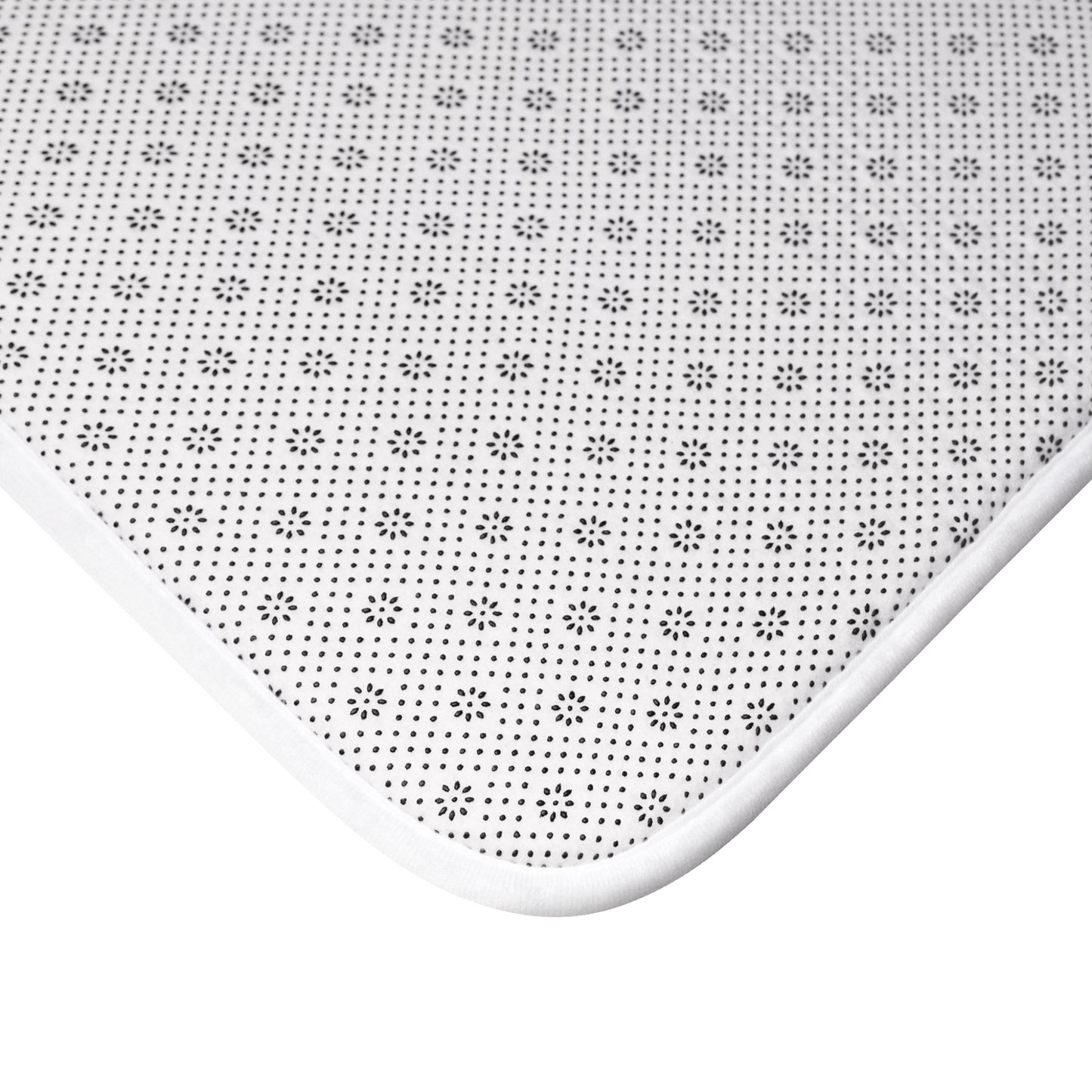 Navy Stripe Bath Mat | Nautical Blue White Bathroom Rug