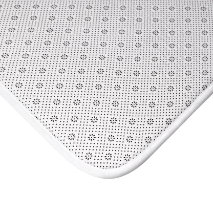 Navy Stripe Bath Mat | Nautical Blue White Bathroom Rug