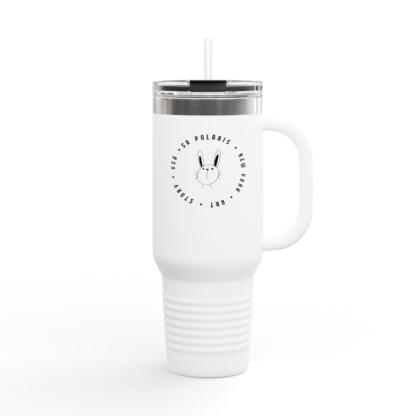Crossed Tennis Rackets 40oz Insulated Travel Mug | Sports Tumbler