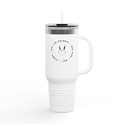Crossed Tennis Rackets 40oz Insulated Travel Mug | Sports Tumbler