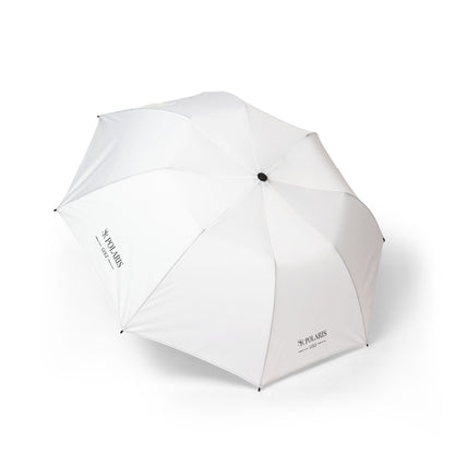 White Golf Collection Semi-Automatic Foldable Umbrella By SR Polaris Golf
