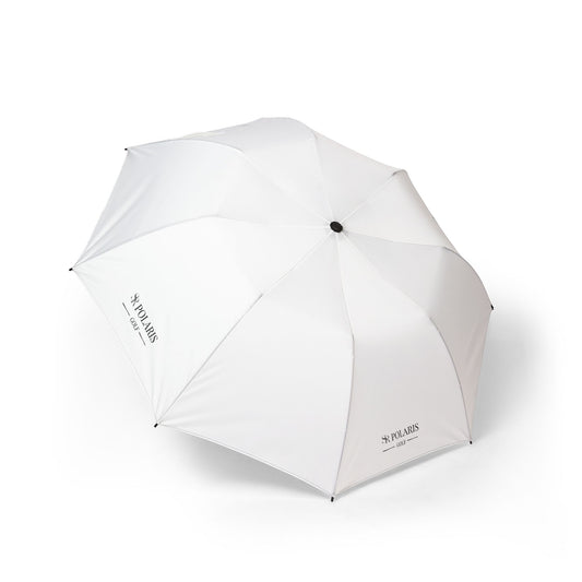 White Golf Collection Semi-Automatic Foldable Umbrella By SR Polaris Golf