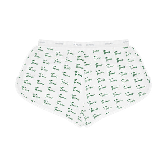 Tennis Script Pattern Shorts | Relaxed Shorts