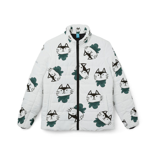 Lightweight Puffer Jacket | Cat Design by SR Polaris