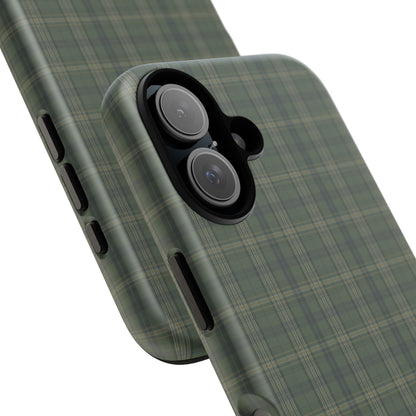 Green Tartan Plaid Phone Case | Tough Protective Phone Case
