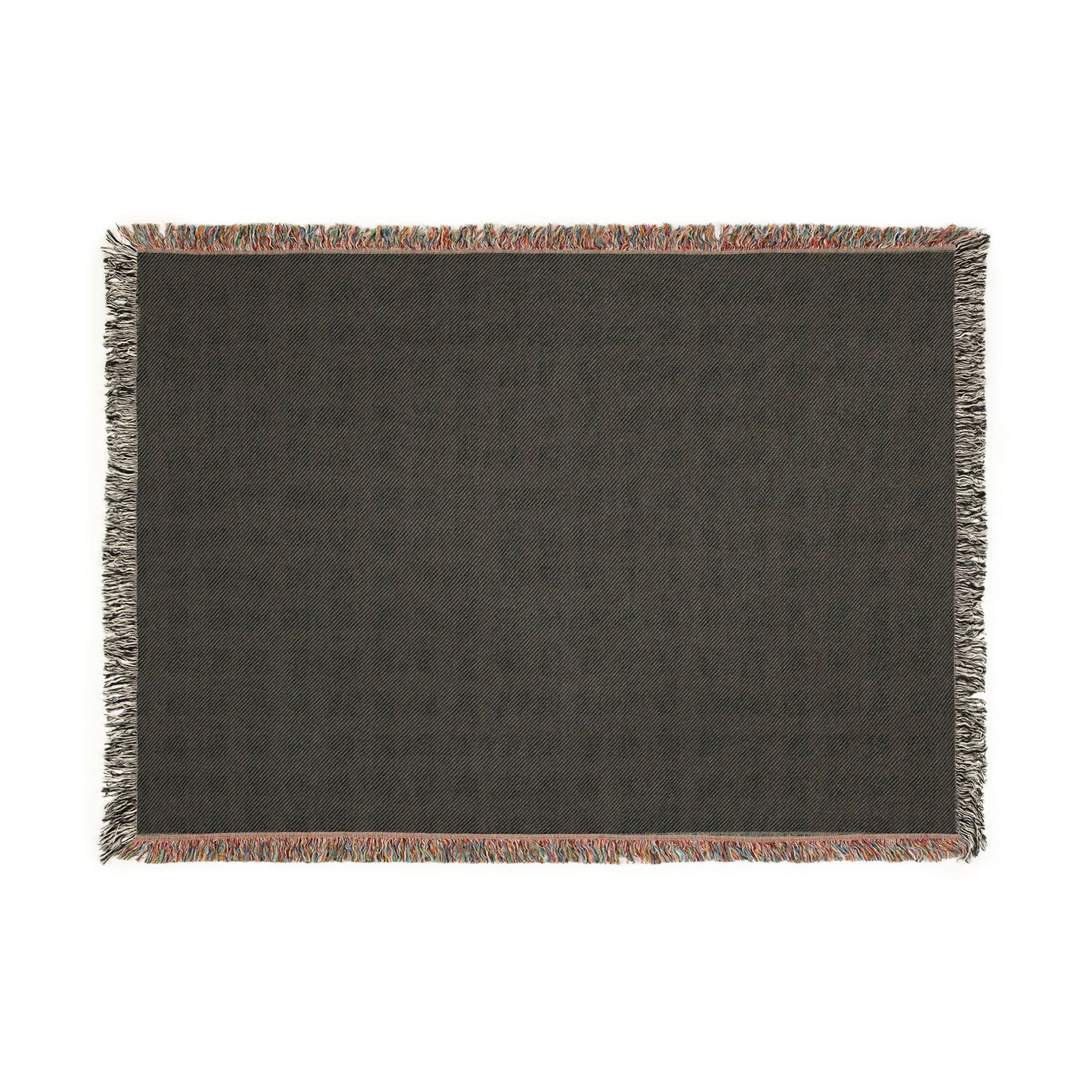 Neutral Grid Pattern Woven Blanket | Modern Geometric Throw
