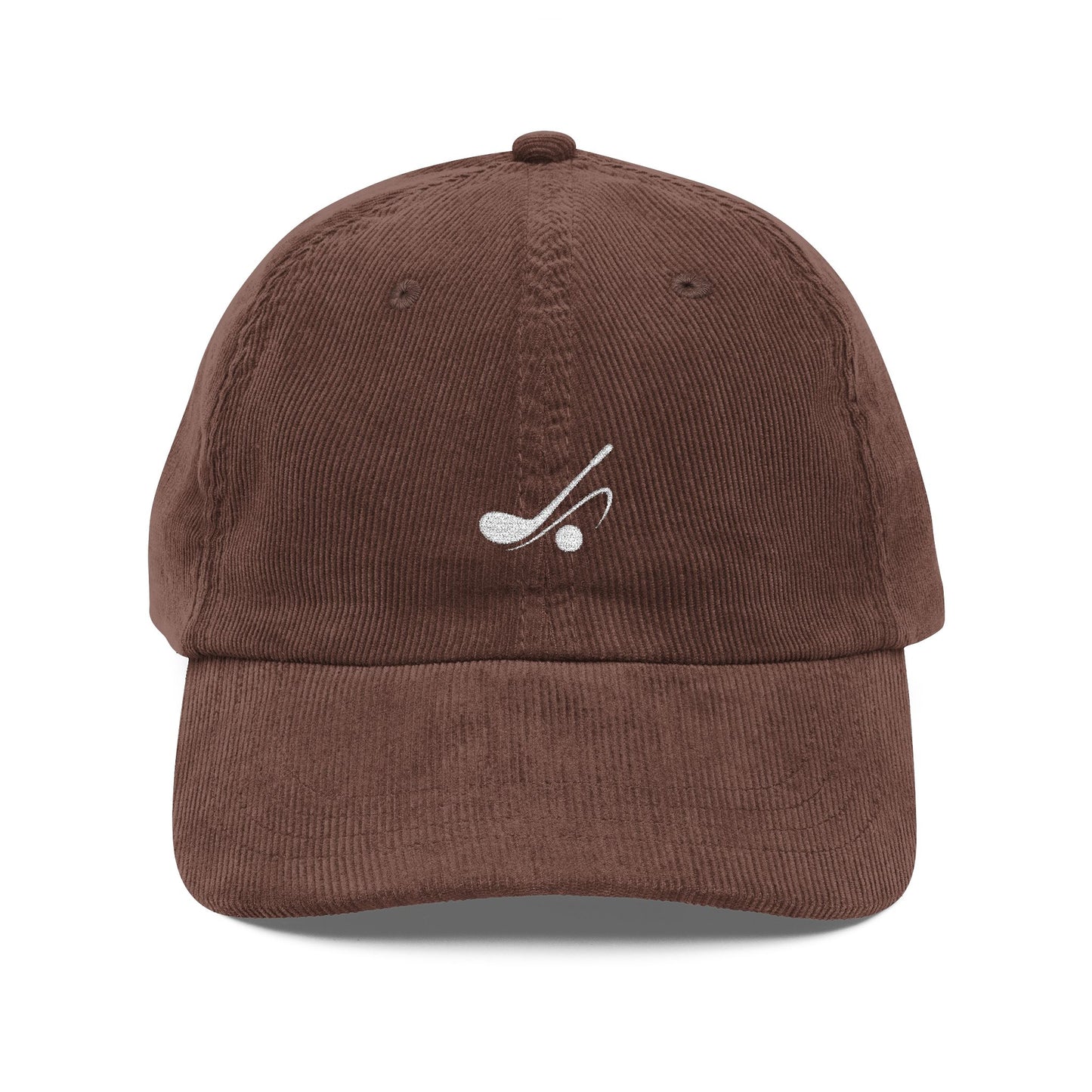 Minimal Golf Embroidery Cap | Corduroy Baseball Hat