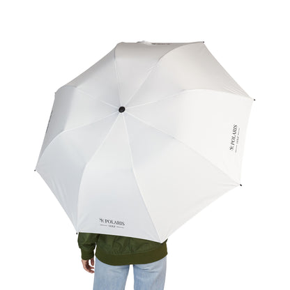 White Golf Collection Semi-Automatic Foldable Umbrella By SR Polaris Golf
