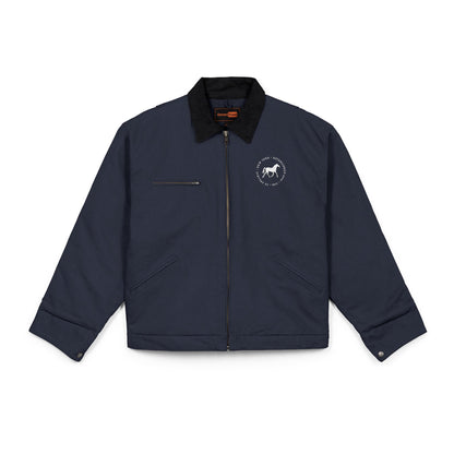 Horse Logo Jacket | Work Jacket, Navy Cotton Duck
