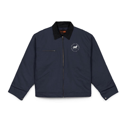 Horse Logo Jacket | Work Jacket, Navy Cotton Duck