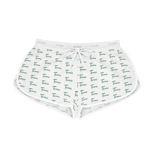 Tennis Script Pattern Shorts | Relaxed Shorts