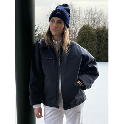 Barn Jacket / Embroidered Logo / Duck Cloth Coat - Unisex