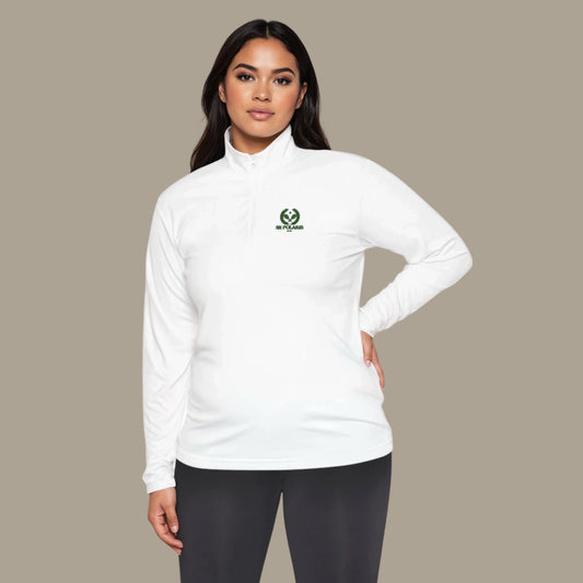 Unisex Quarter-Zip Pullover - Tennis Collection I Women's Oversize Long-Sleeve I Men's Regular