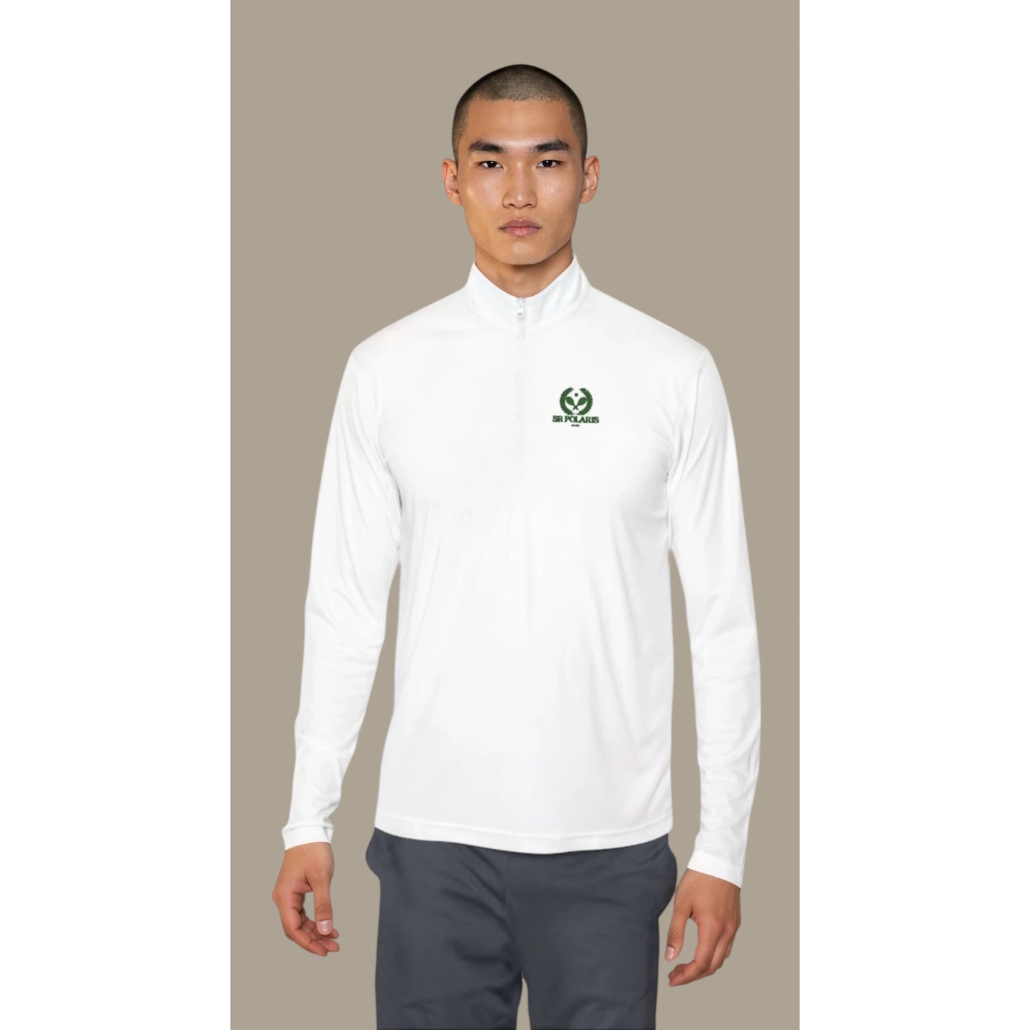 Unisex Quarter-Zip Pullover - Tennis Collection I Women's Oversize Long-Sleeve I Men's Regular