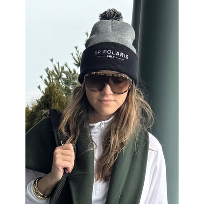 Pom-Pom Knit Cap (Embroidery)