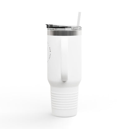 Crossed Tennis Rackets 40oz Insulated Travel Mug | Sports Tumbler