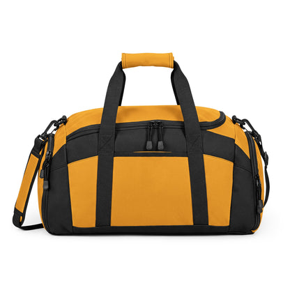 Yellow Black Sports Gym Bag | Duffel Travel Workout Bag