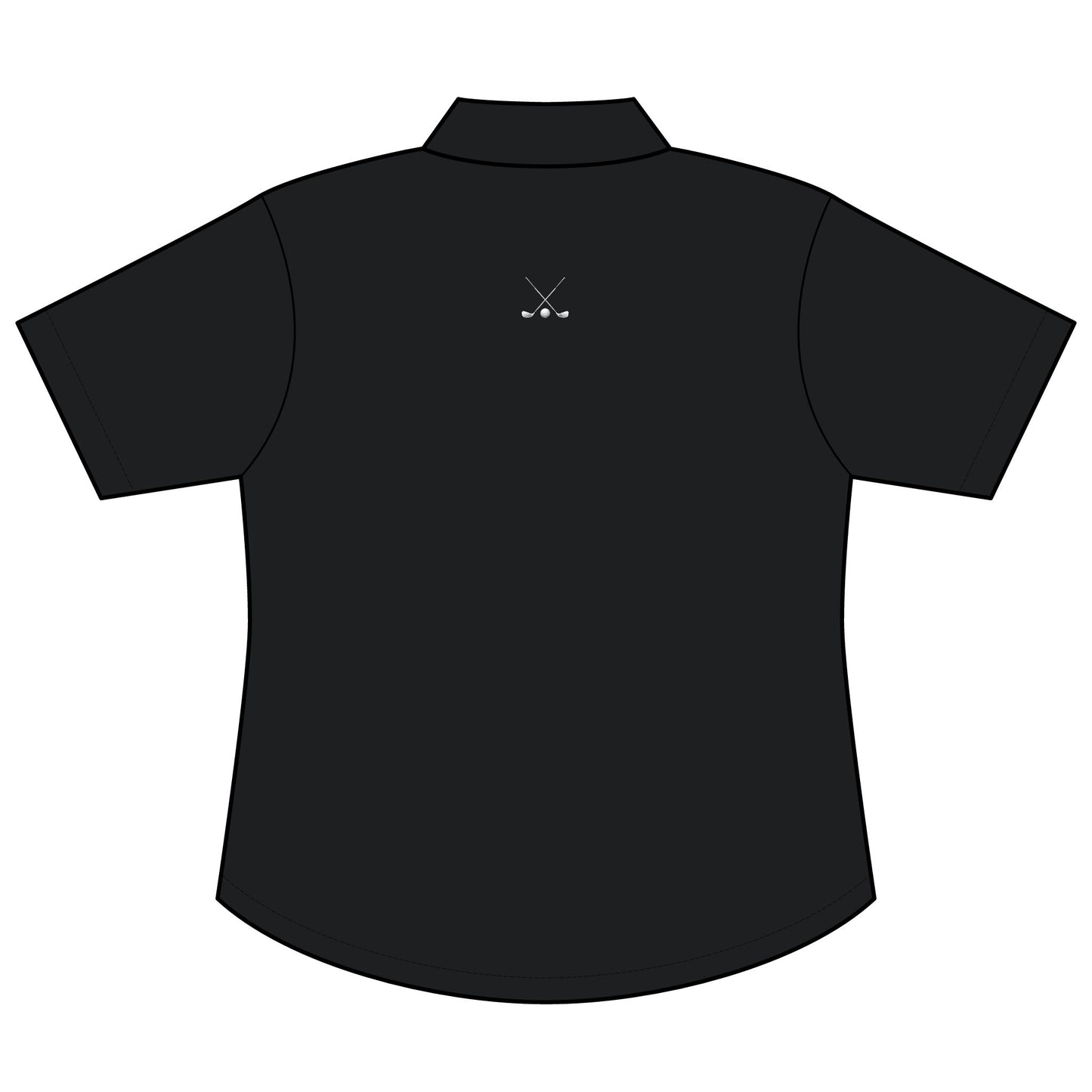 Crossed Golf Clubs Polo Shirt | Women's Short Sleeve Performance Polo