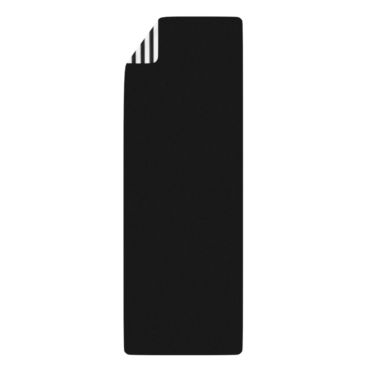 Black and White Striped Rubber Yoga Mat | Minimal Stripe Pattern