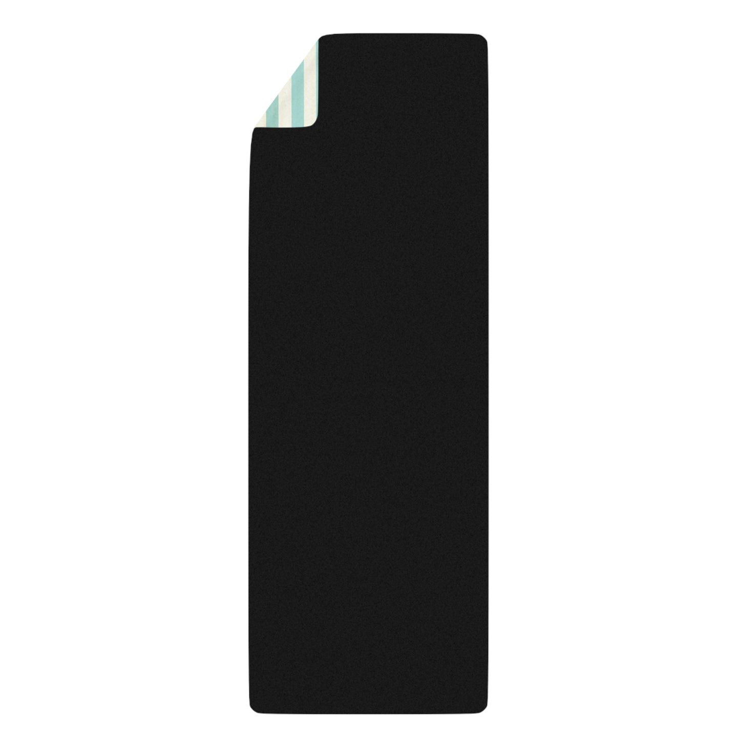 Mint Stripe Rubber Yoga Mat | Striped Exercise Mat