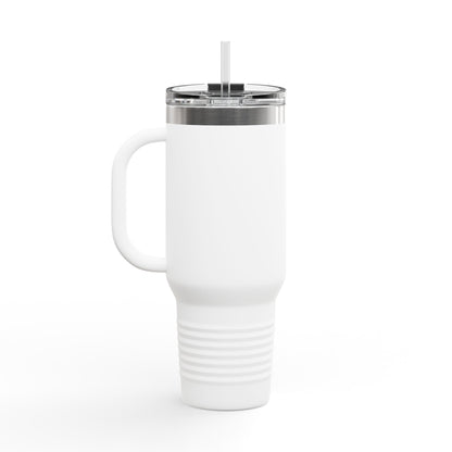 Crossed Tennis Rackets 40oz Insulated Travel Mug | Sports Tumbler