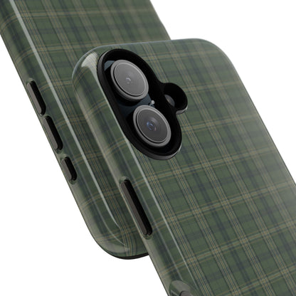 Green Tartan Plaid Phone Case | Tough Protective Phone Case