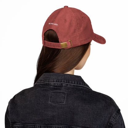 Minimal Golf Embroidery Cap | Corduroy Baseball Hat