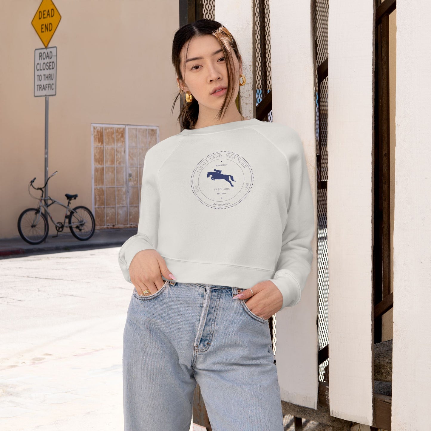 Equestrian Collection Women's Cropped Fleece Pullover