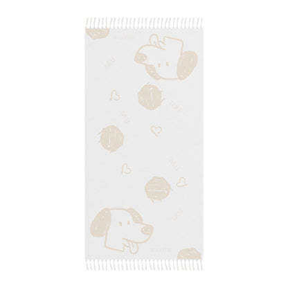 Boho Beach Cloth - yellow -  white design