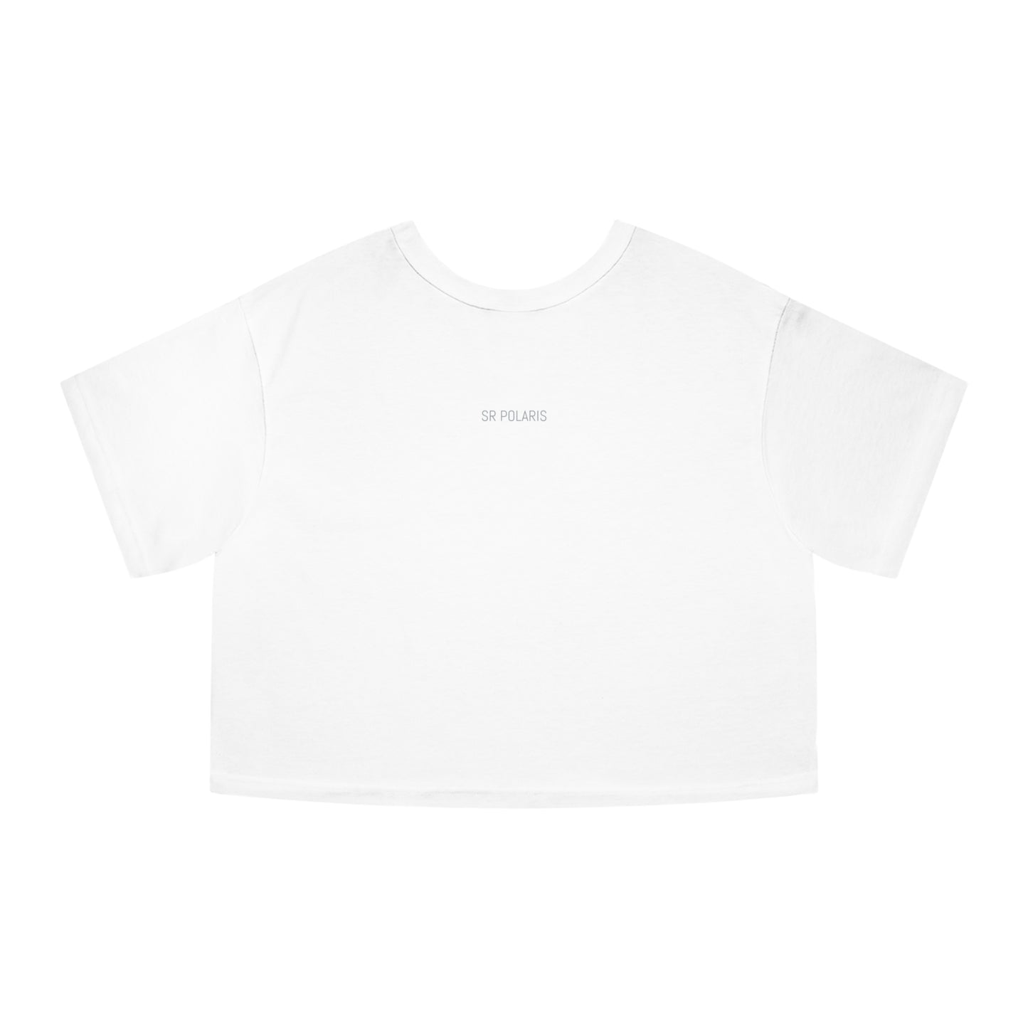 Minimal Vertical Text Crop Tee Crop T-Shirt | Minimalist Typography, Modern Streetwear