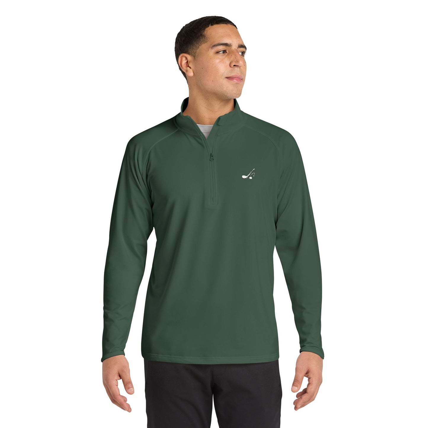 Men's Golf Quarter-Zip Pullover | Embroidered Sport-Wick Stretch I Women's Oversize Long Sleeve I Men's Regular
