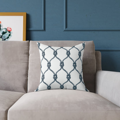Coastal Collection square poly canvas pillow | nautical sailboat coastal decor
