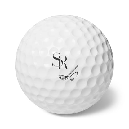 Golf Balls, 6pcs | Branded Practice Balls a Perfect Gift Designed by SR Polaris