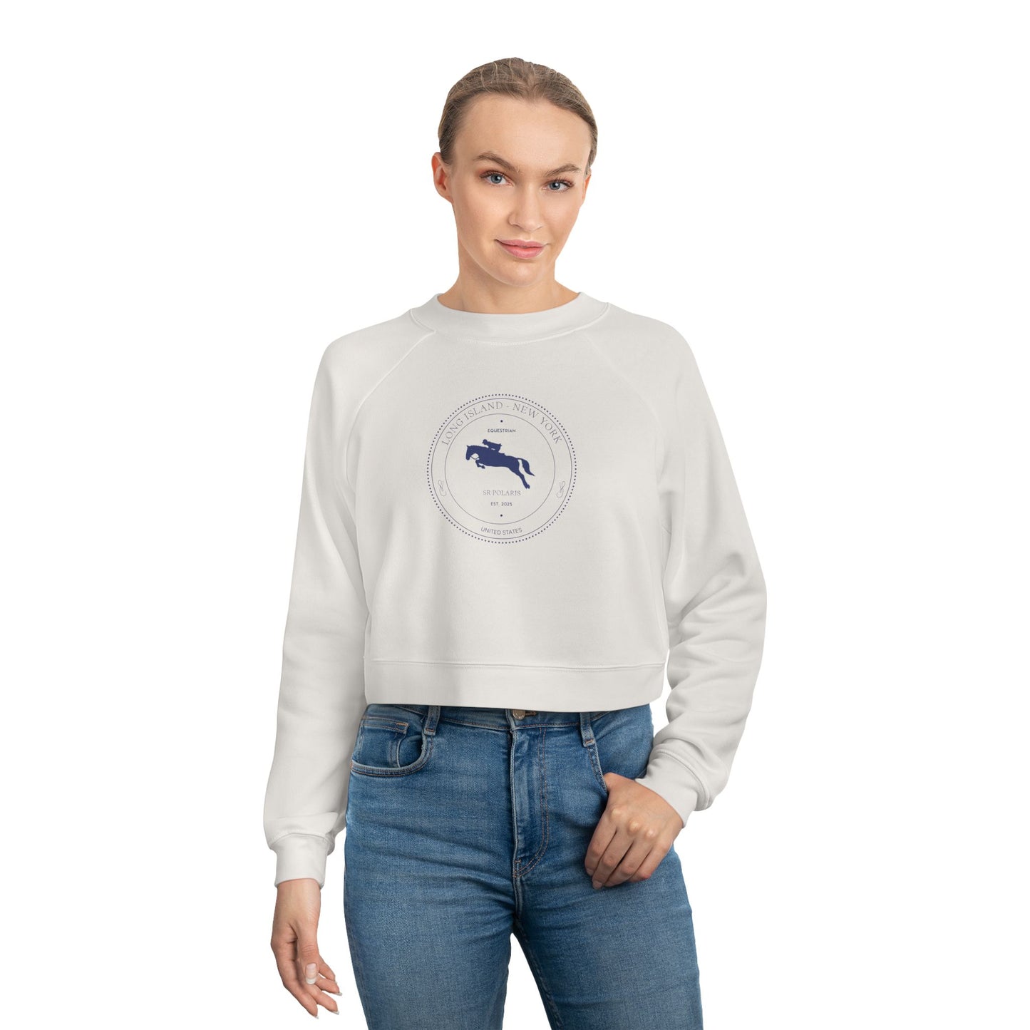 Equestrian Collection Women's Cropped Fleece Pullover