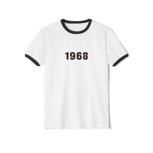 1968 Retro Year  T-Shirt | Vintage Numeric Ringer Tee