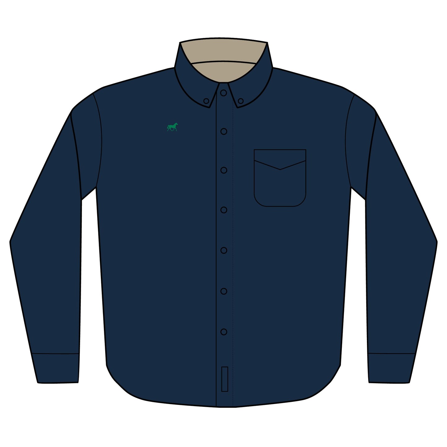 Embroidery Design Long Sleeve Shirt | unisex