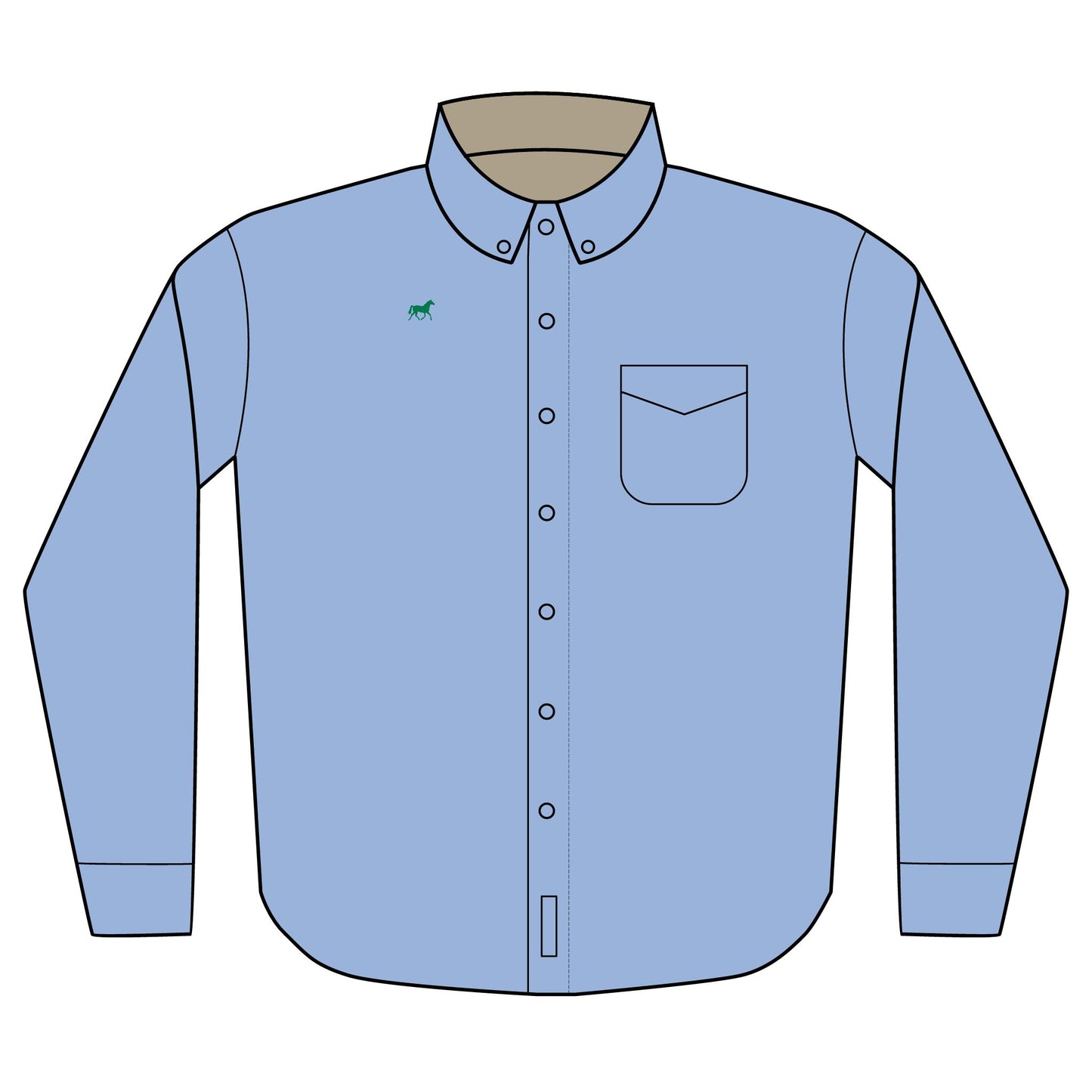Embroidery Design Long Sleeve Shirt | unisex
