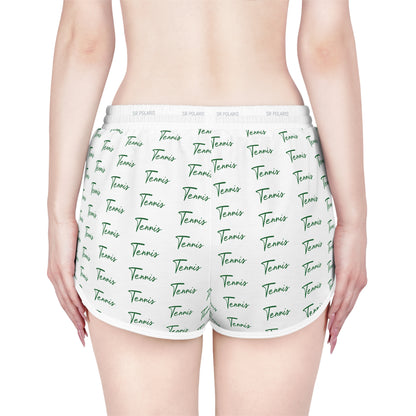 Tennis Script Pattern Shorts | Relaxed Shorts