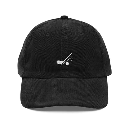 Minimal Golf Embroidery Cap | Corduroy Baseball Hat