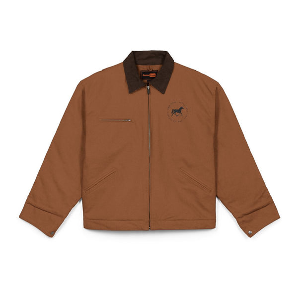 Barn Jacket / Embroidered Logo / Duck Cloth Coat - Unisex